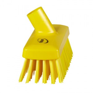 Vikan 70426 Compact Wall/Deck Scrub 225 mm Hard Yellow